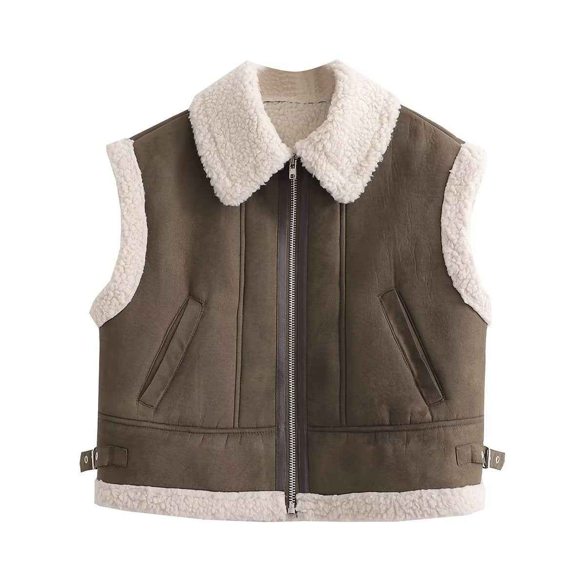 Street Fashion Fur Vest Coat in 3 Colors - Model 9605