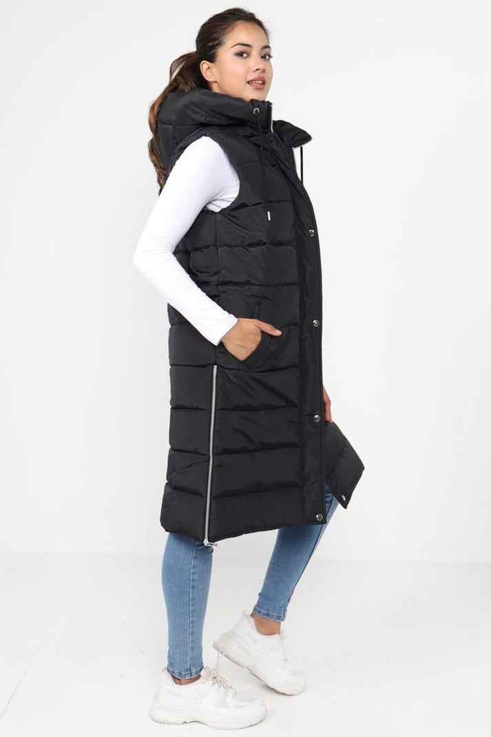 Women's Hooded Puffer Vest - CozyNorth Warm Sleeveless Gilet for Ultimate Comfort