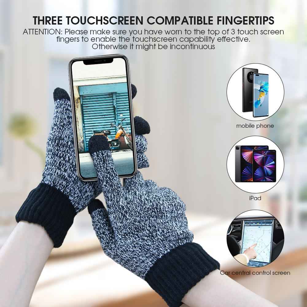 3-Piece Winter Accessories Set - Beanie Hat, Scarf & Touch Screen Gloves