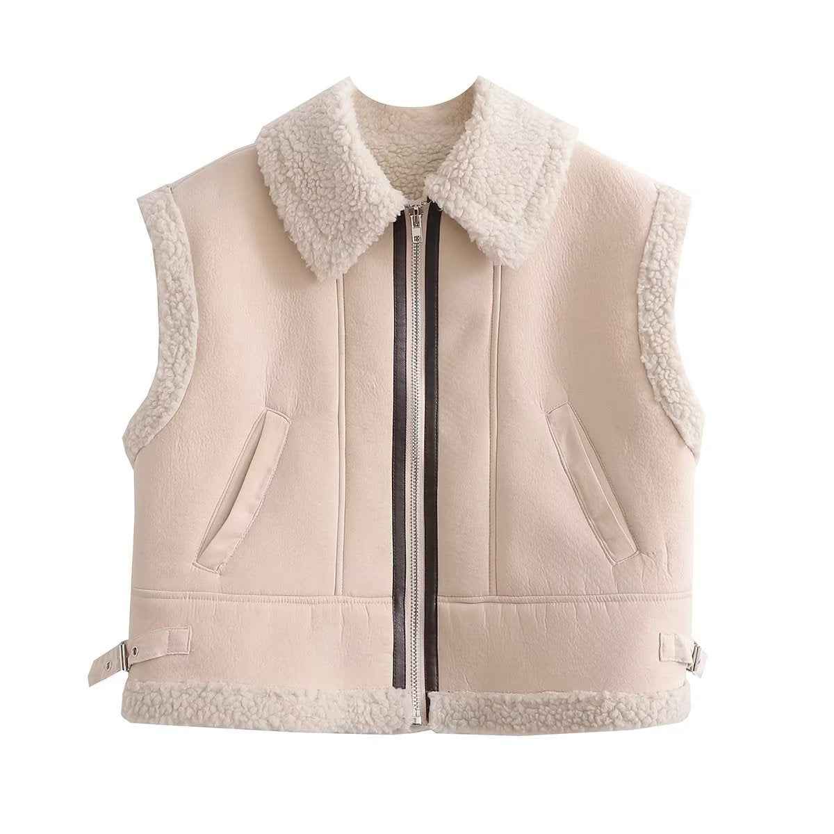 Street Fashion Fur Vest Coat in 3 Colors - Model 9605