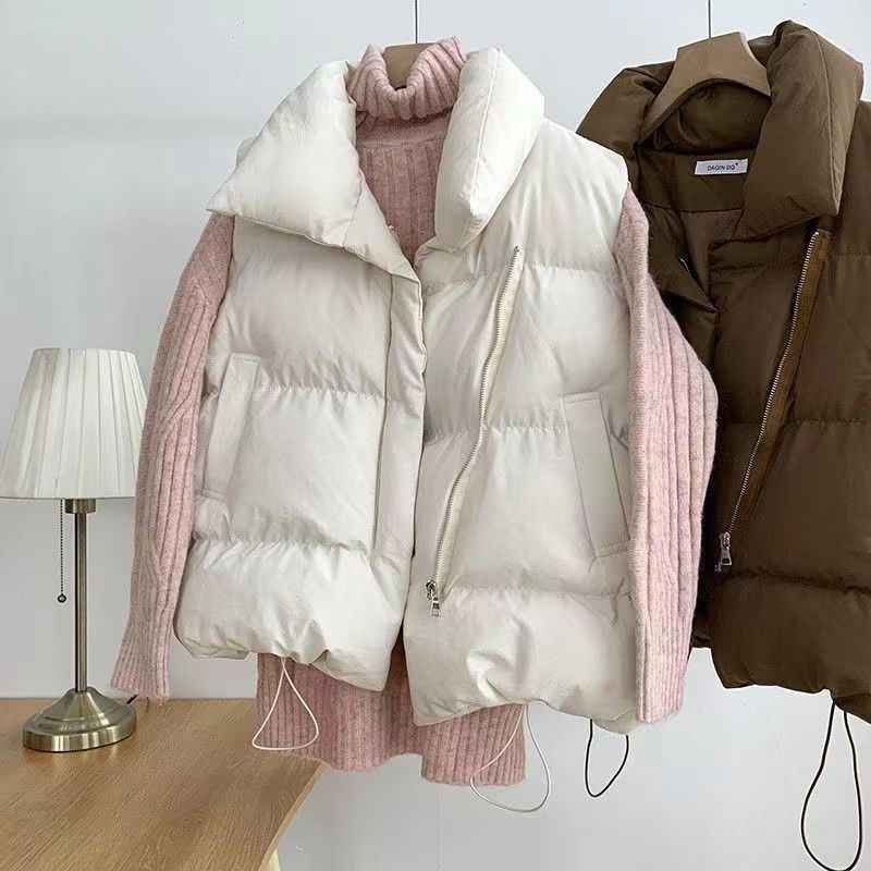 Autumn and Winter Women's Short Down Vest - Versatile Jacket Trend